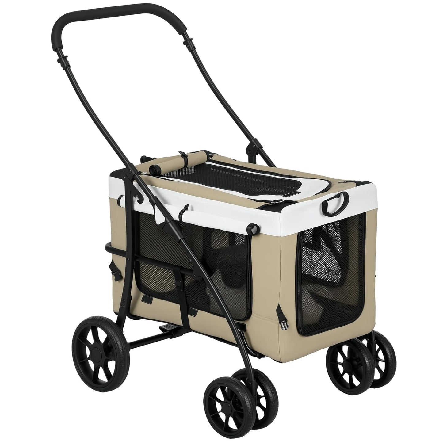 Klappbarer Hundewagen, Khaki