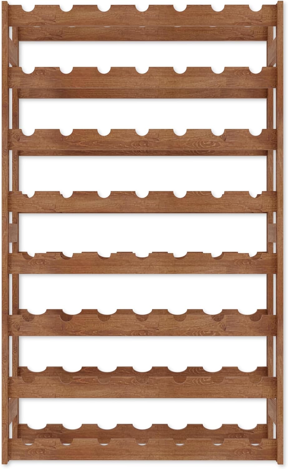 Weinregal für 56 Flaschen, Braun RW-1-56, 118 x 72,5 x 25, 7 liegen, 56 Flaschen
