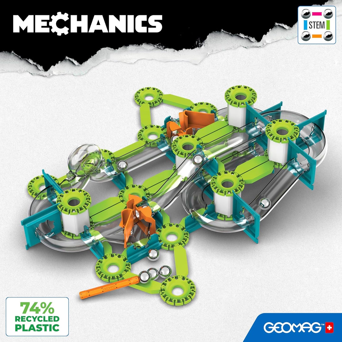 Mechanics Gravity Loops & Turns, 130 Stück Green