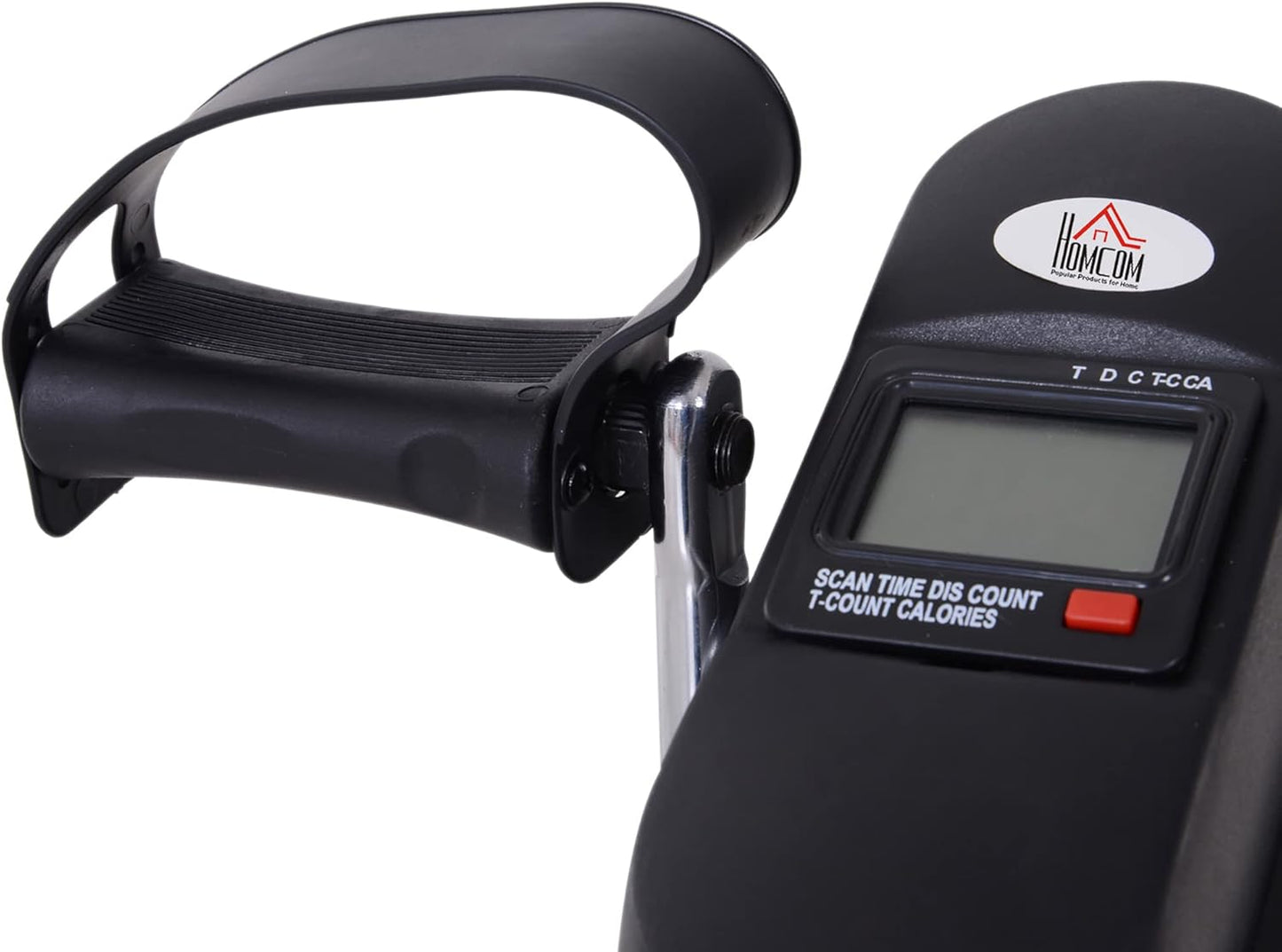 Pedaltrainer mit LCD-Display, B39 x T40 x H31 cm Schwarz