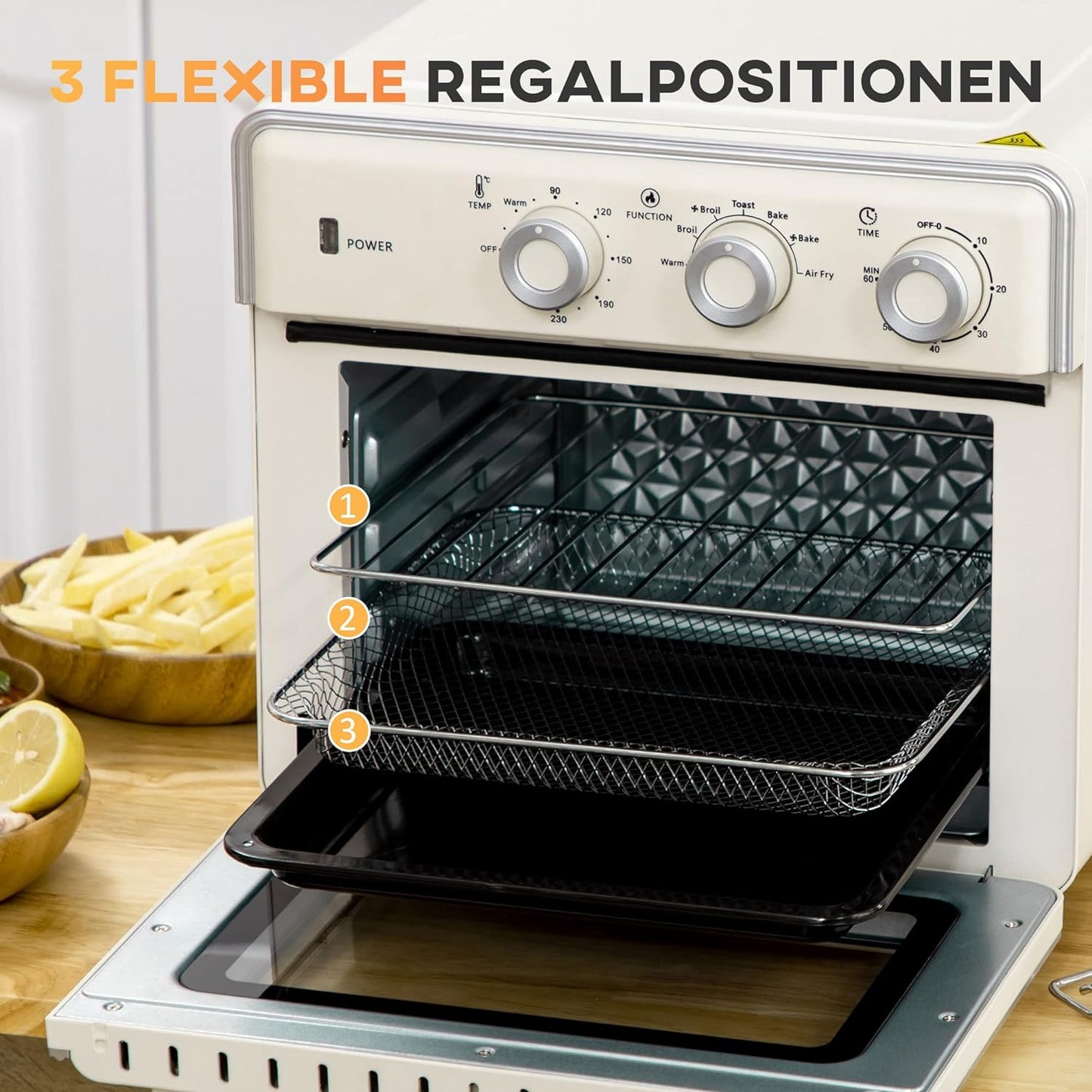 Minibackofen, Cremeweiss