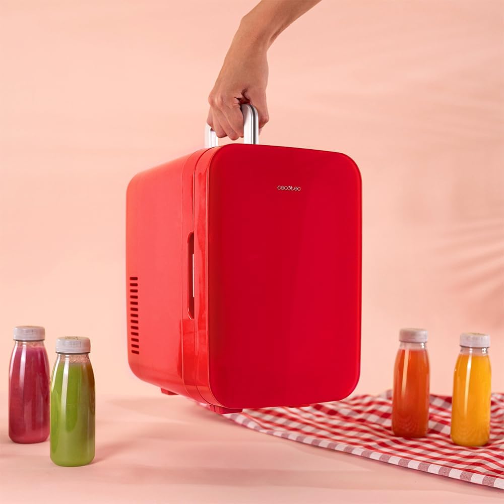 Mini-Kühlschrank mit Kühl- & Heizfunktion, 6 L | Bahamas Rot