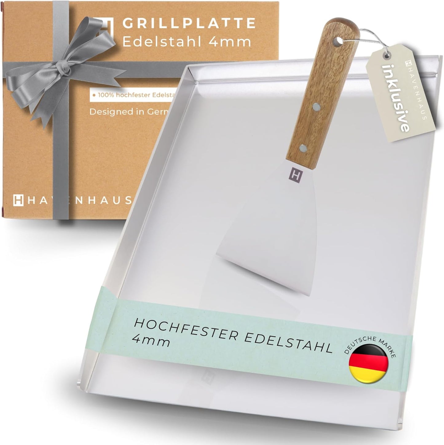 Massive Grillplatte, Grillplatte Edelstahl
