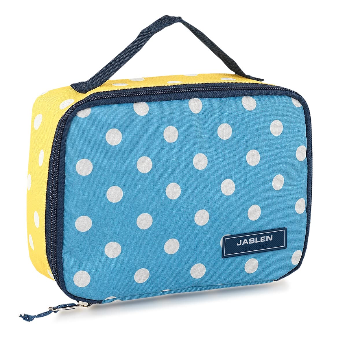 Kleine Isoliertasche für die Arbeit, Blaue Jeans-gelb