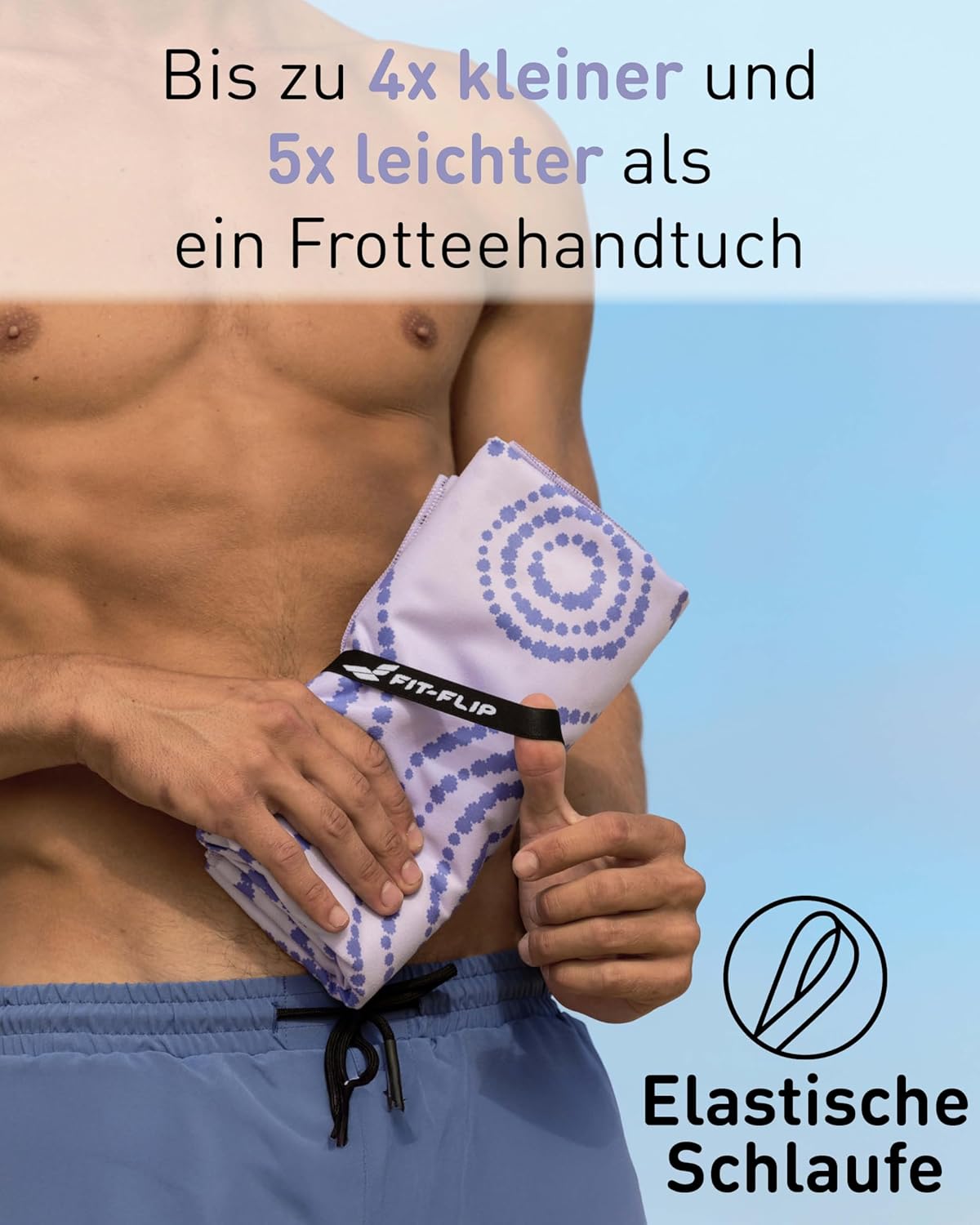 XXL-Mikrofaser-Strandtuch, 200cm x 90cm 38 Circles