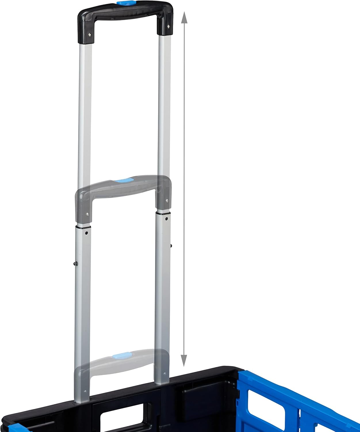 Klappbarer Einkaufstrolley, Blau