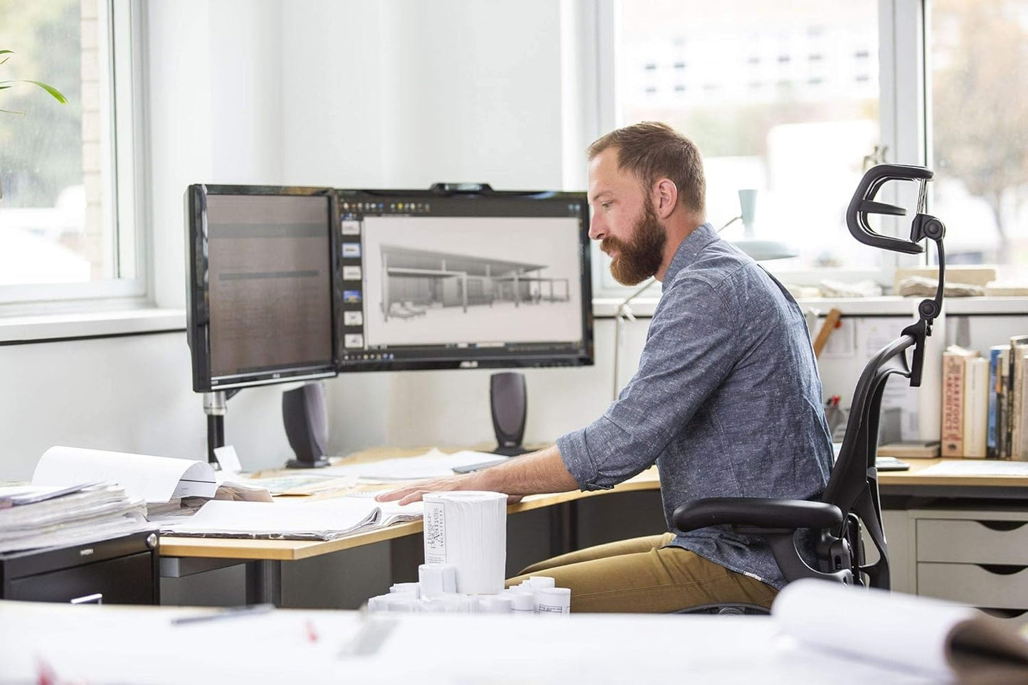 Kopfstütze für Herman Miller Aeron Stuhl, h4 für remastered Graphit