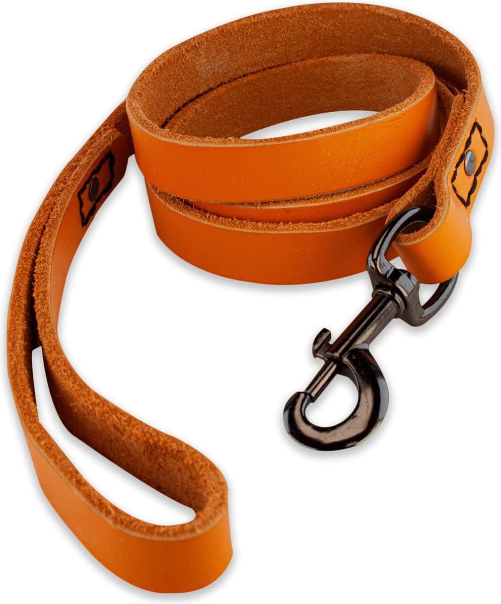 Hundeleine, Orange/Schwarz / 140cm