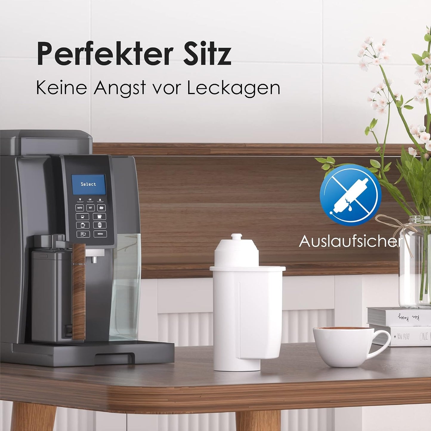 9er-Pack Ersatzwasserfilter für Siemens EQ Series