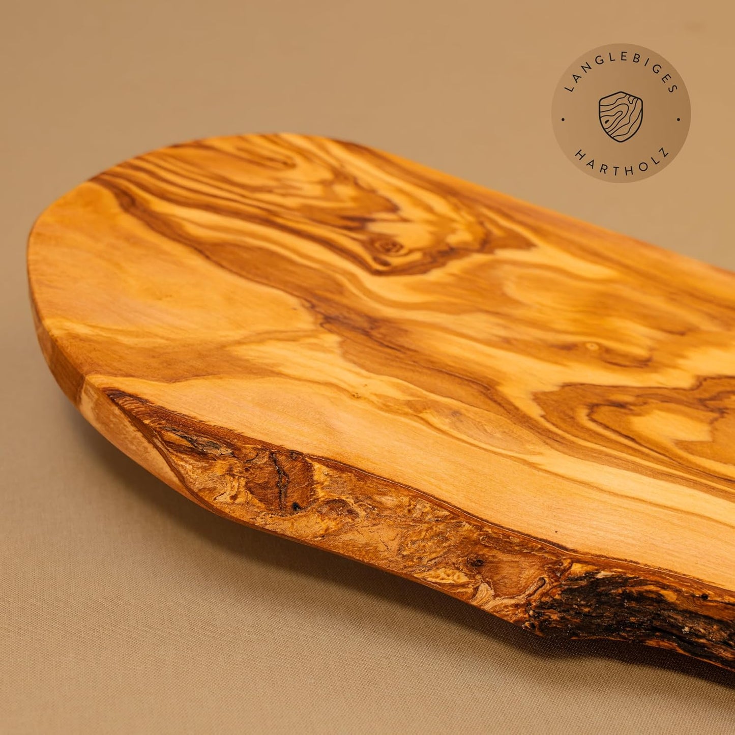Schneide- und Servierbrett aus Olivenholz, 35 cm, 35L x 17B cm