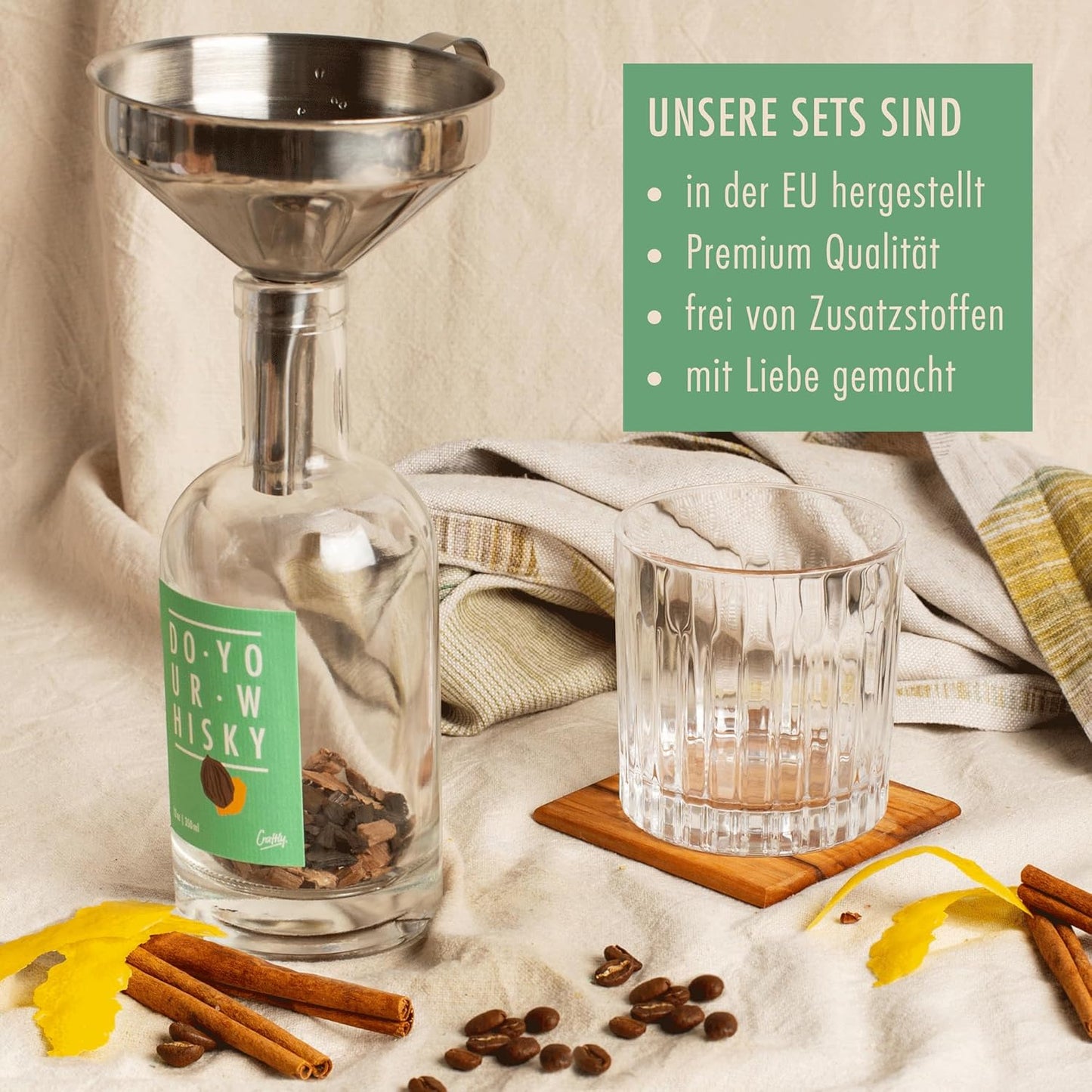 DIY Whiskey Infusion Kit, Whisky