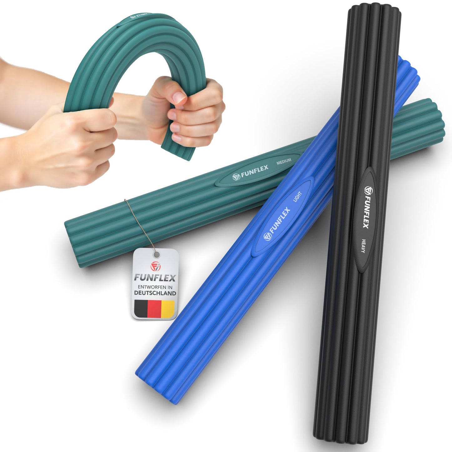 Widerstandsstangen-Set für Griffkraft & Fitness, balu