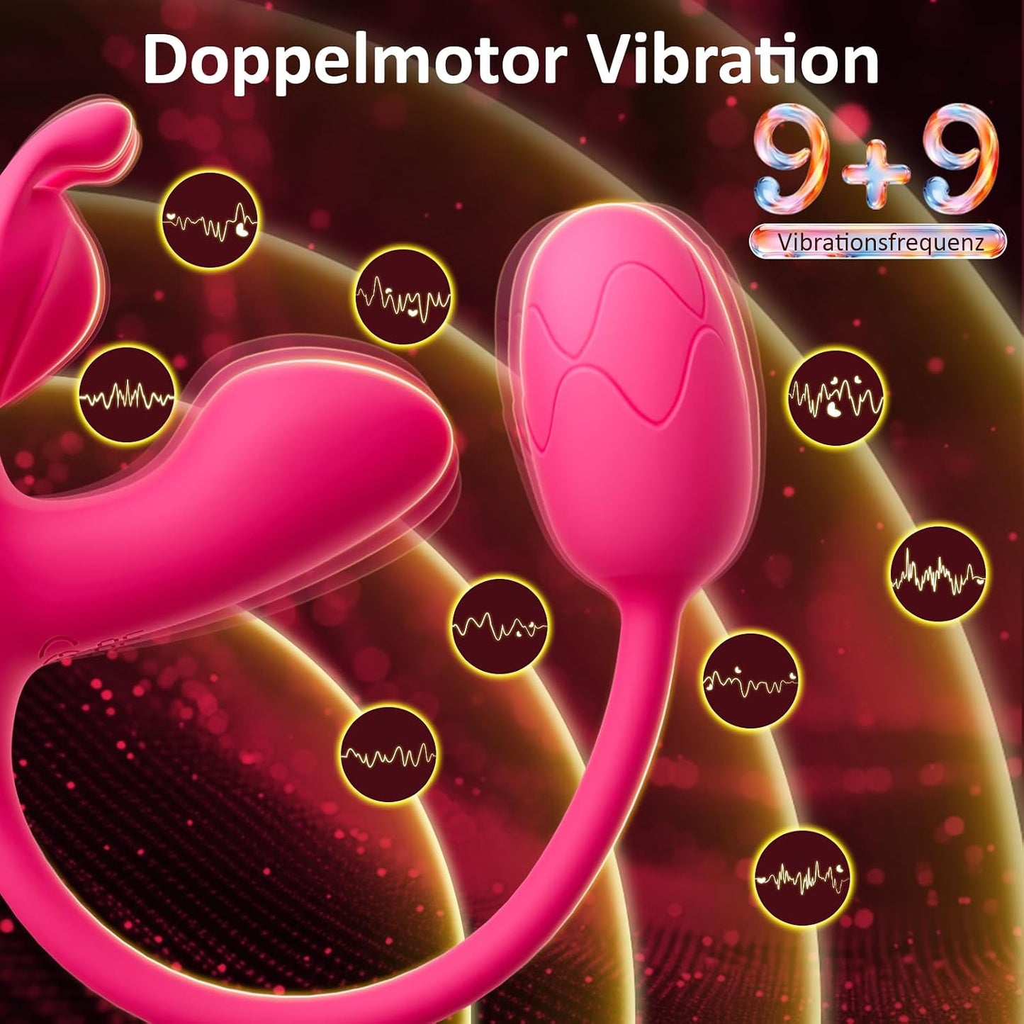 3-in-1 Höschen Butterfly Vibrator mit App-Steuerung