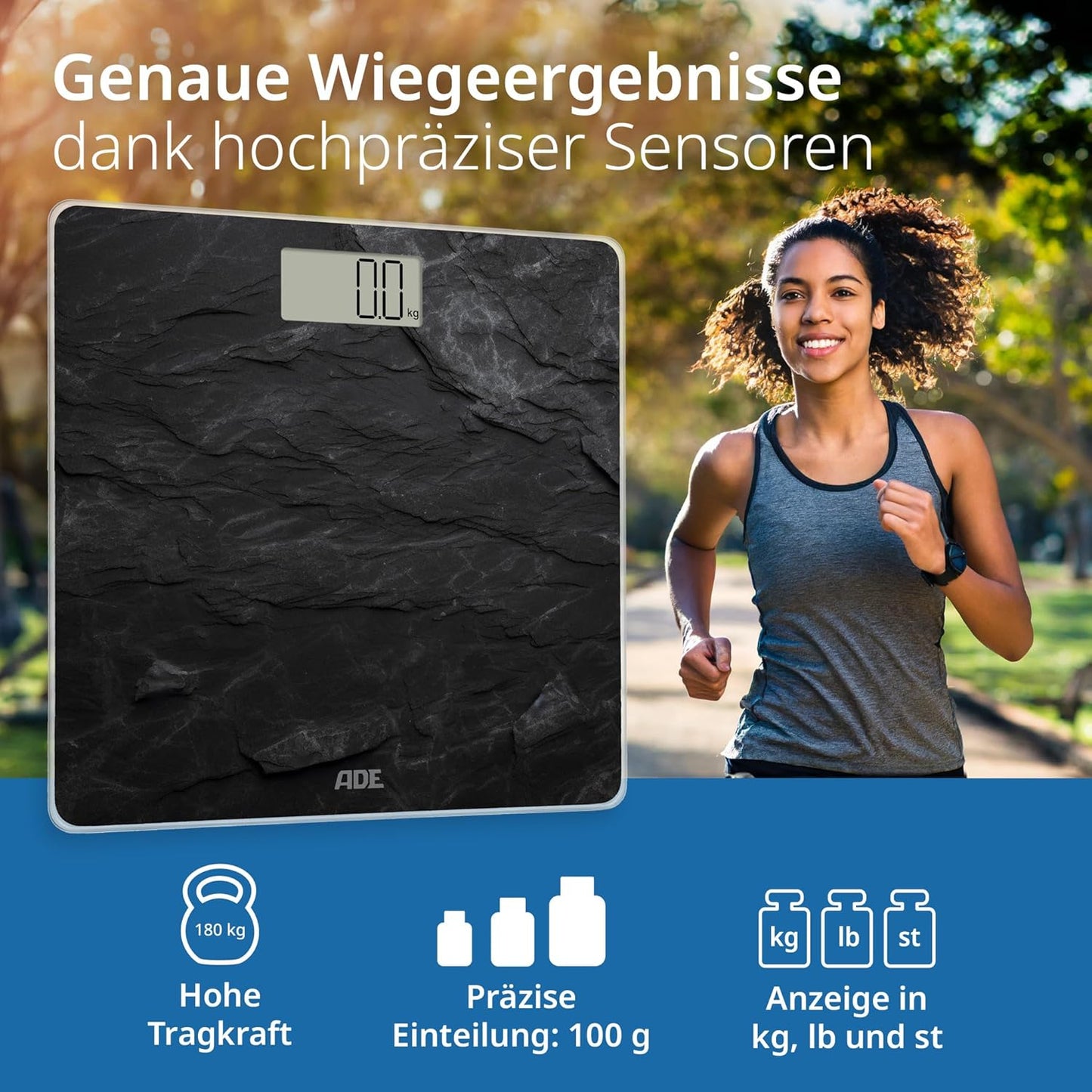 Digitale Körperwaage, Schiefer