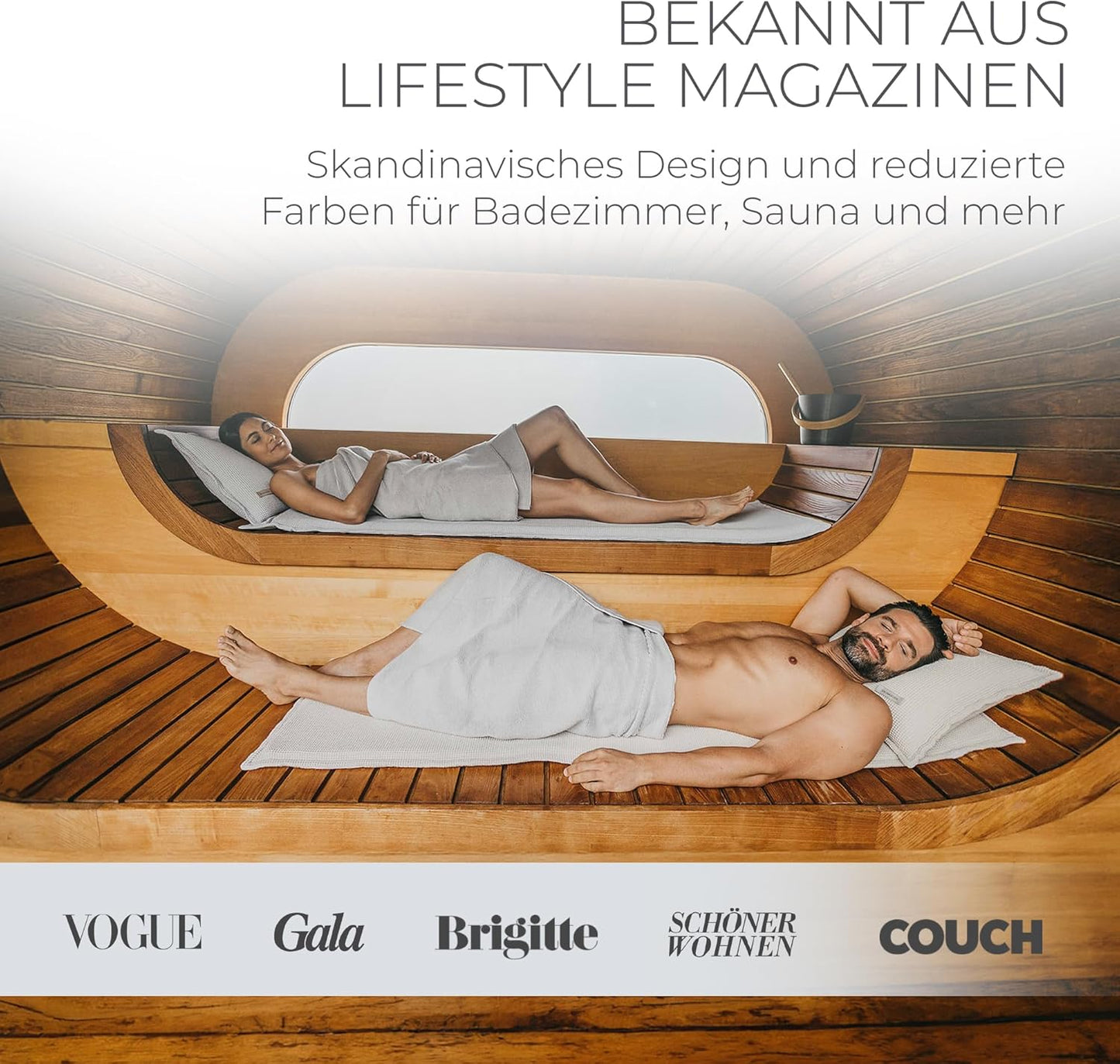 Sauna-Matte & Kissen-Set, Anthrazit