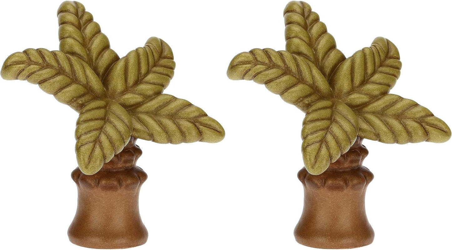 Krippenfiguren-Set mit 2 Palmen