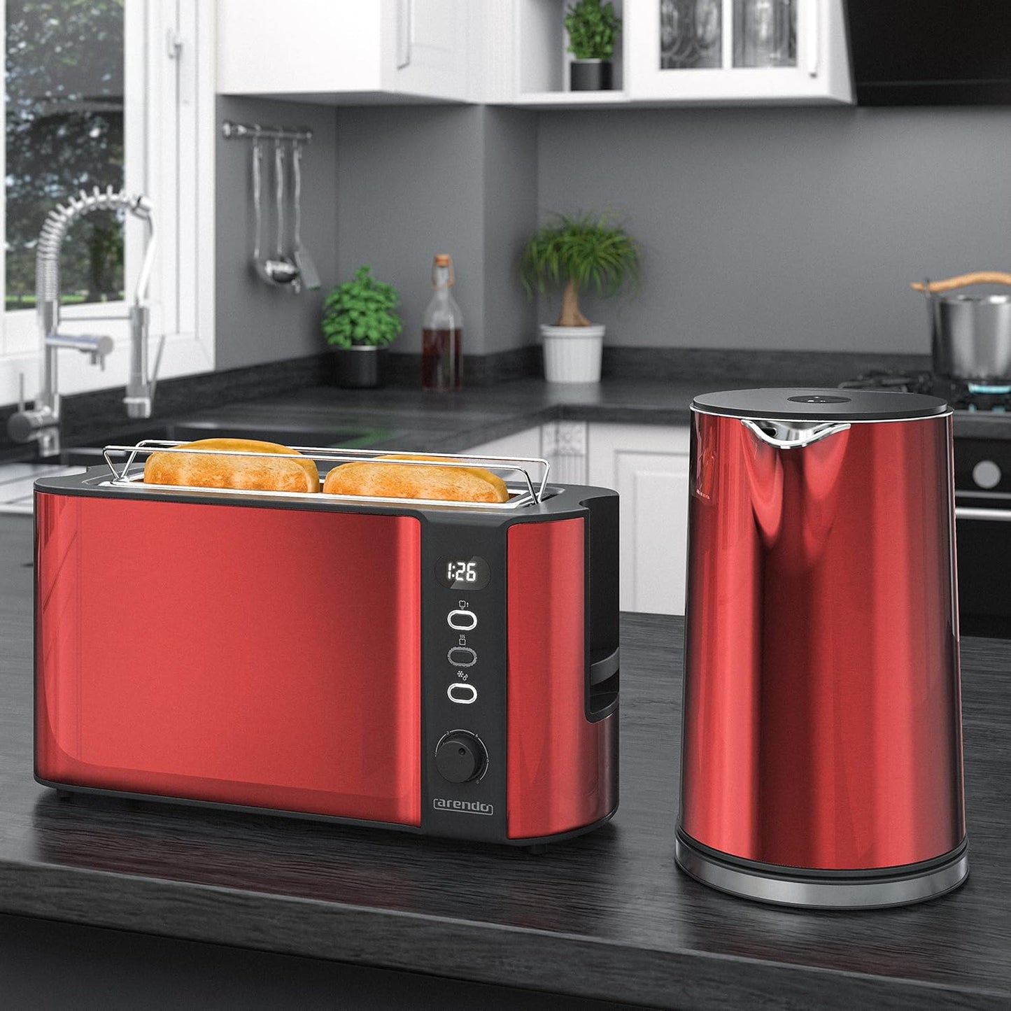 Wasserkocher mit Toaster Set