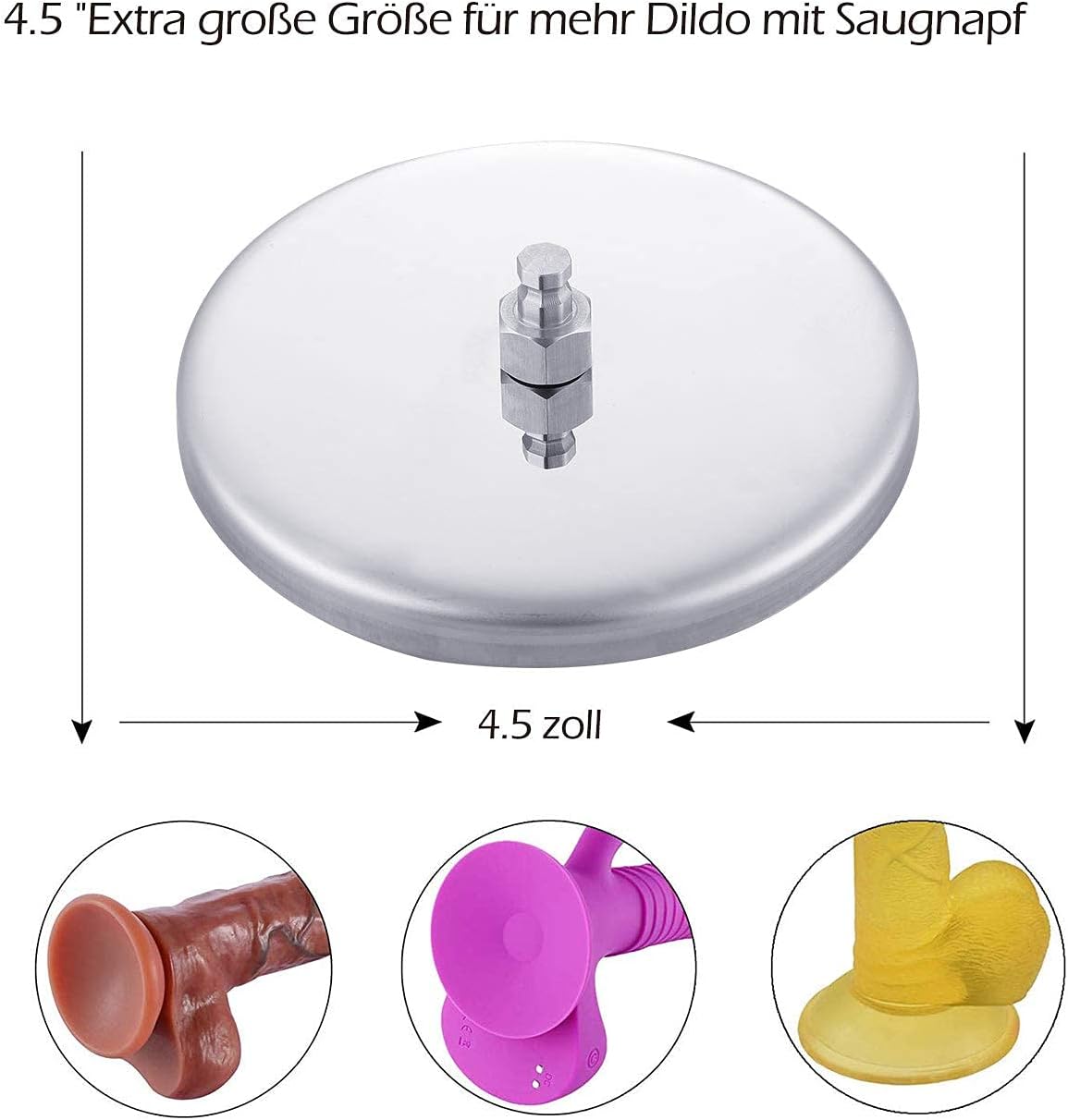 Saugnapfadapter für Premium Sexmaschine, 4,5"saugnapf