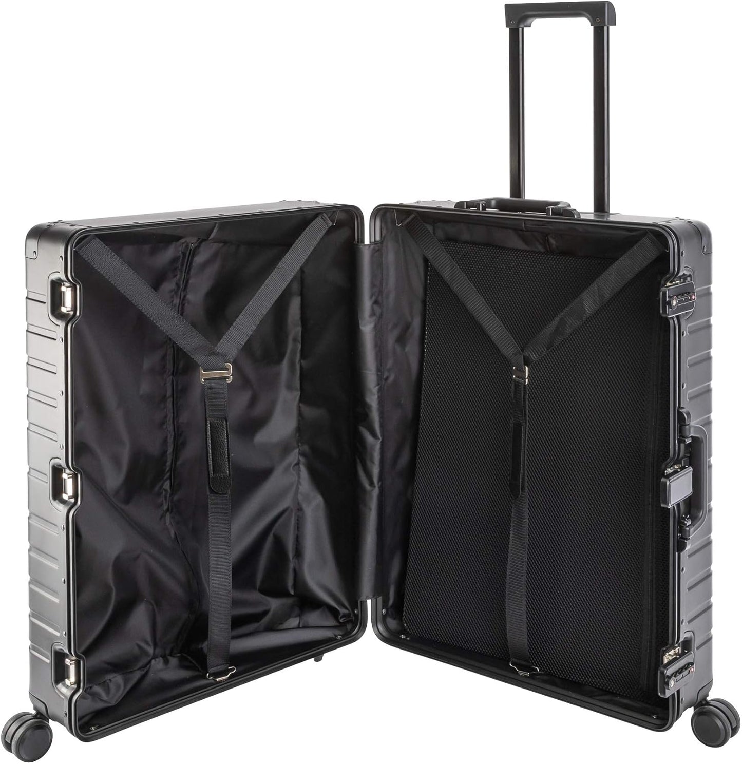 2-teiliges Koffer-Set, Obsidian Schwarz Handgepäck & Grosser Koffer Set