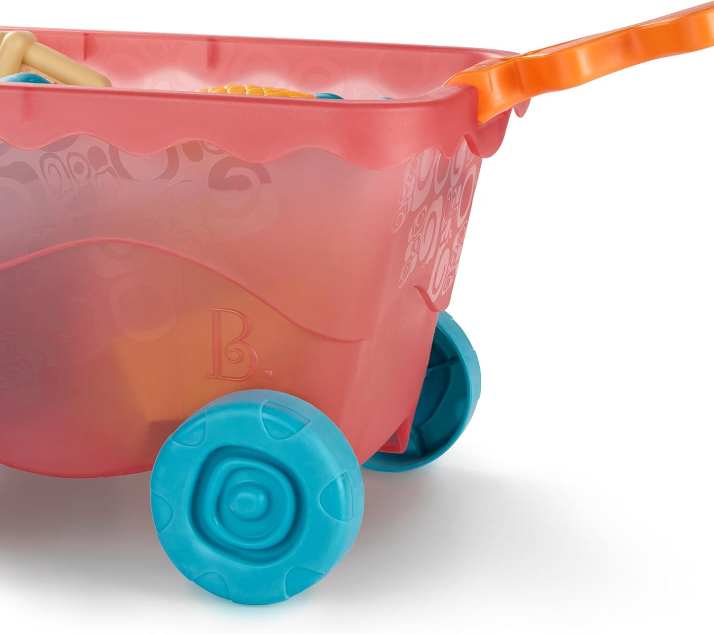 Wavy-Wagon Strandspielzeug-Set 10-teilig, Rot