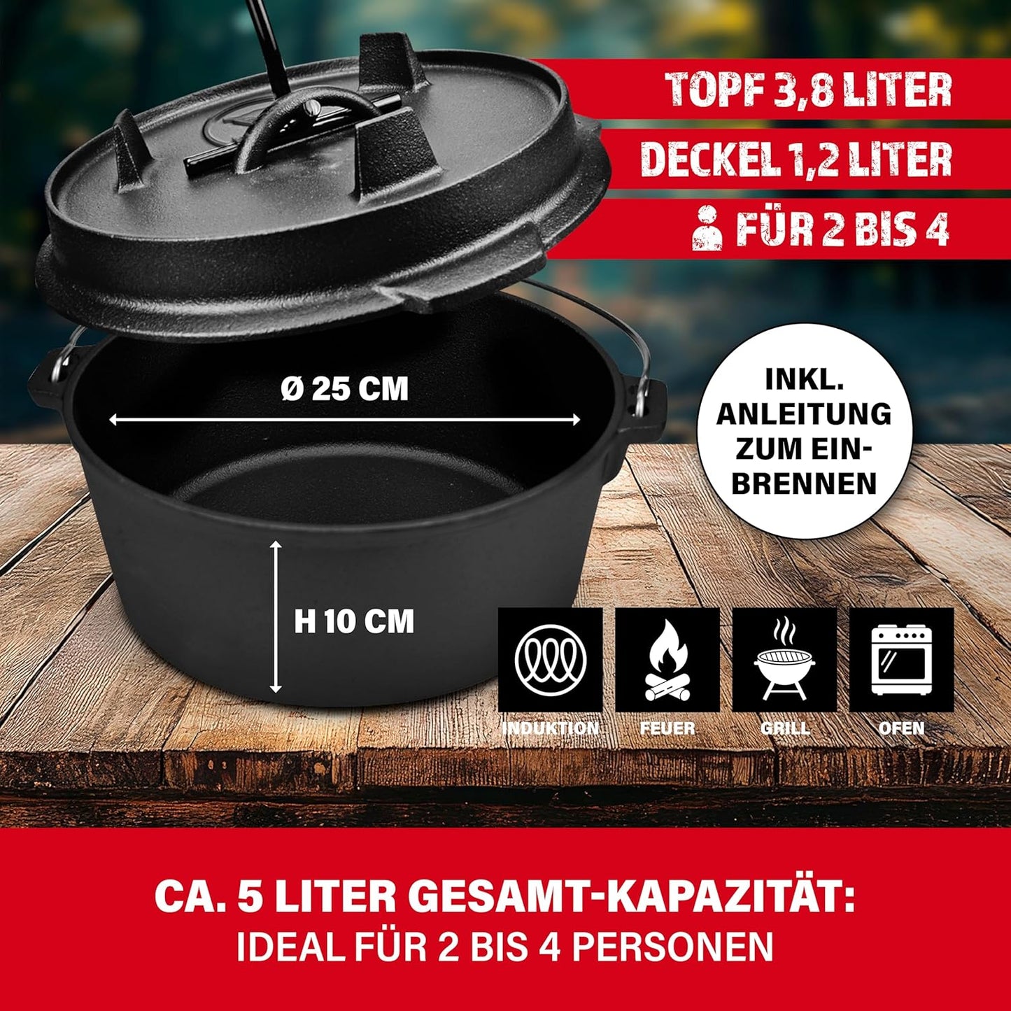 Dutch Oven mit Deckel