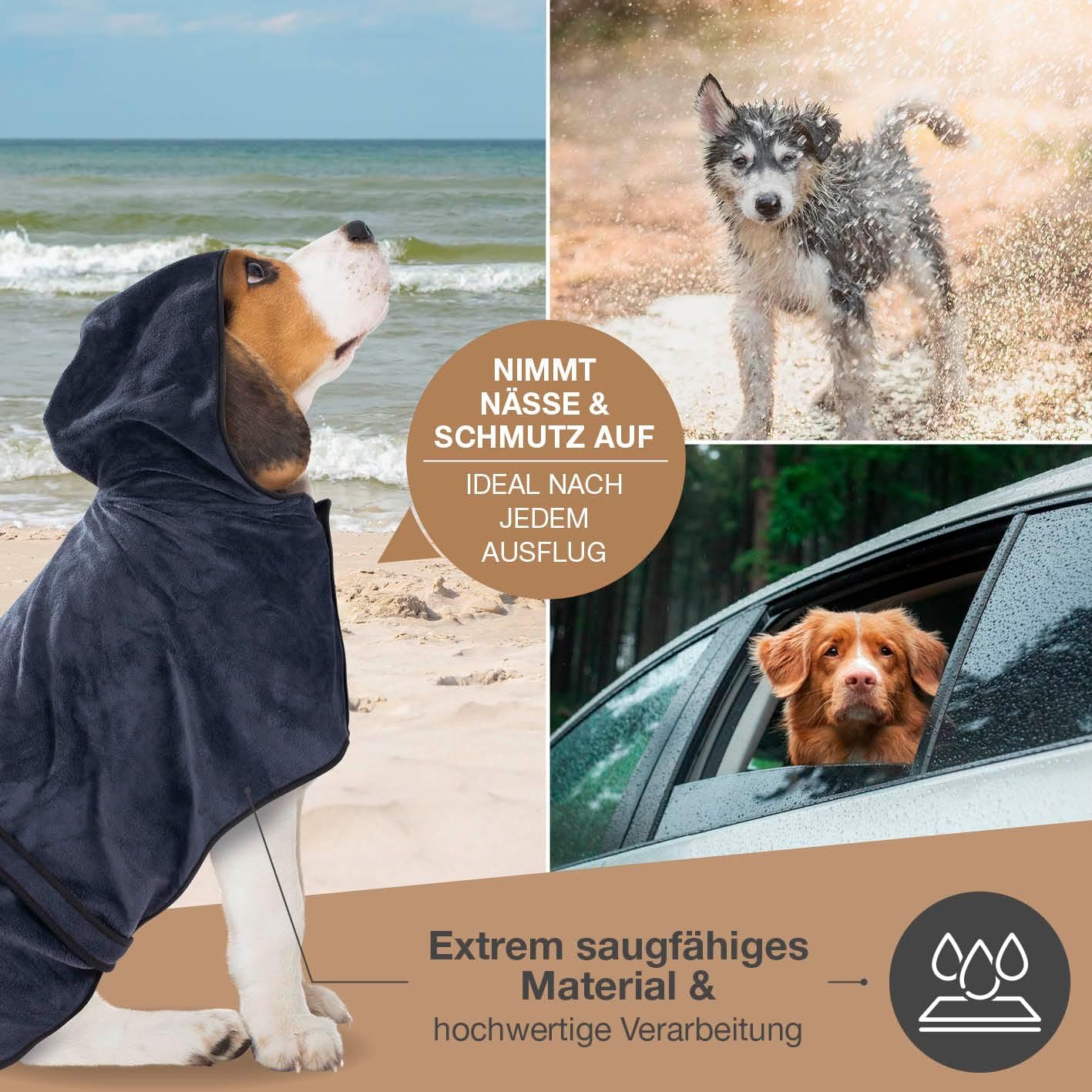 Hundebademantel, L