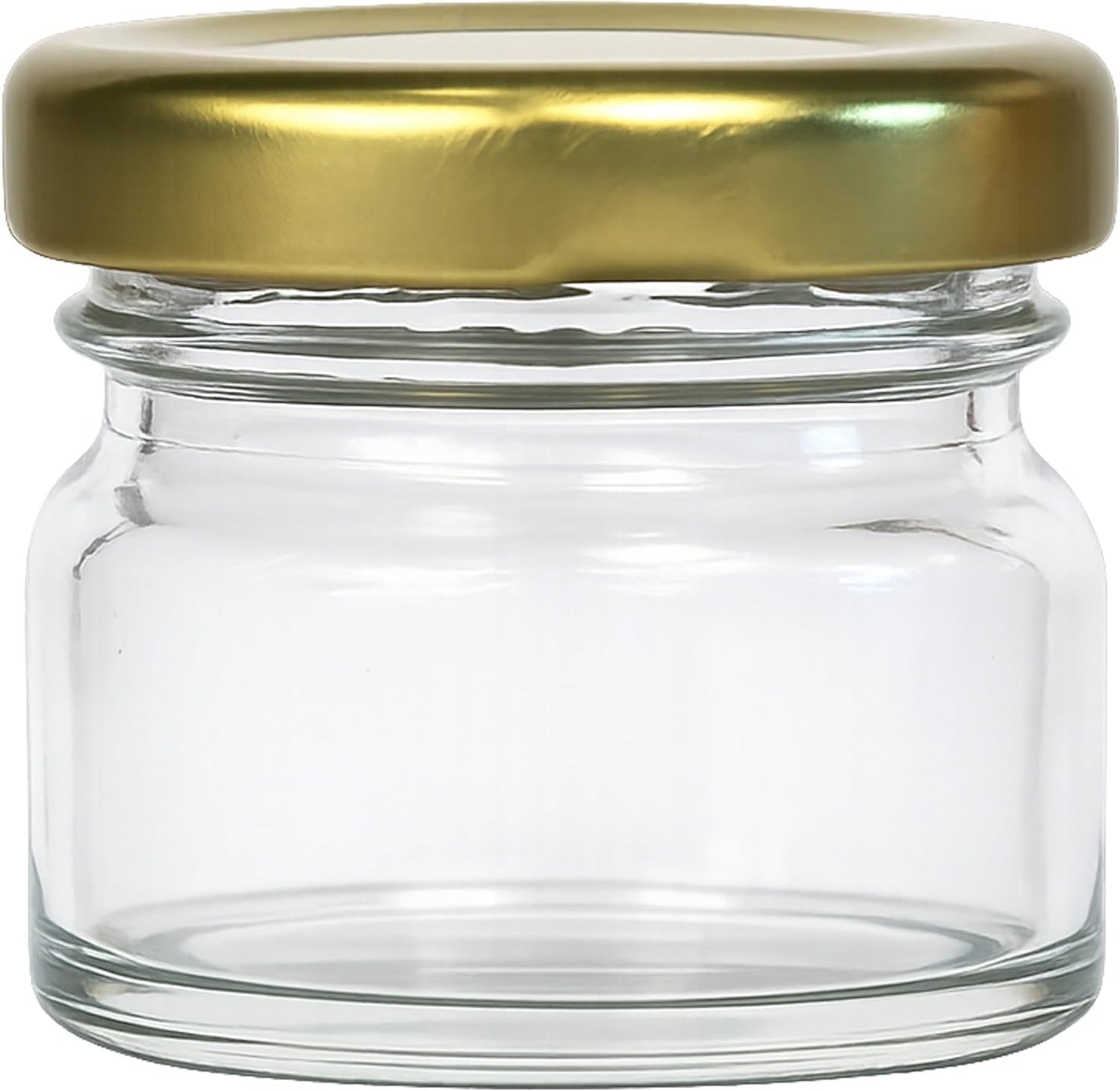 12er-Set Mini-Einmachgläser mit Schraubdeckel, 30 ml, Gold 30 ml 12
