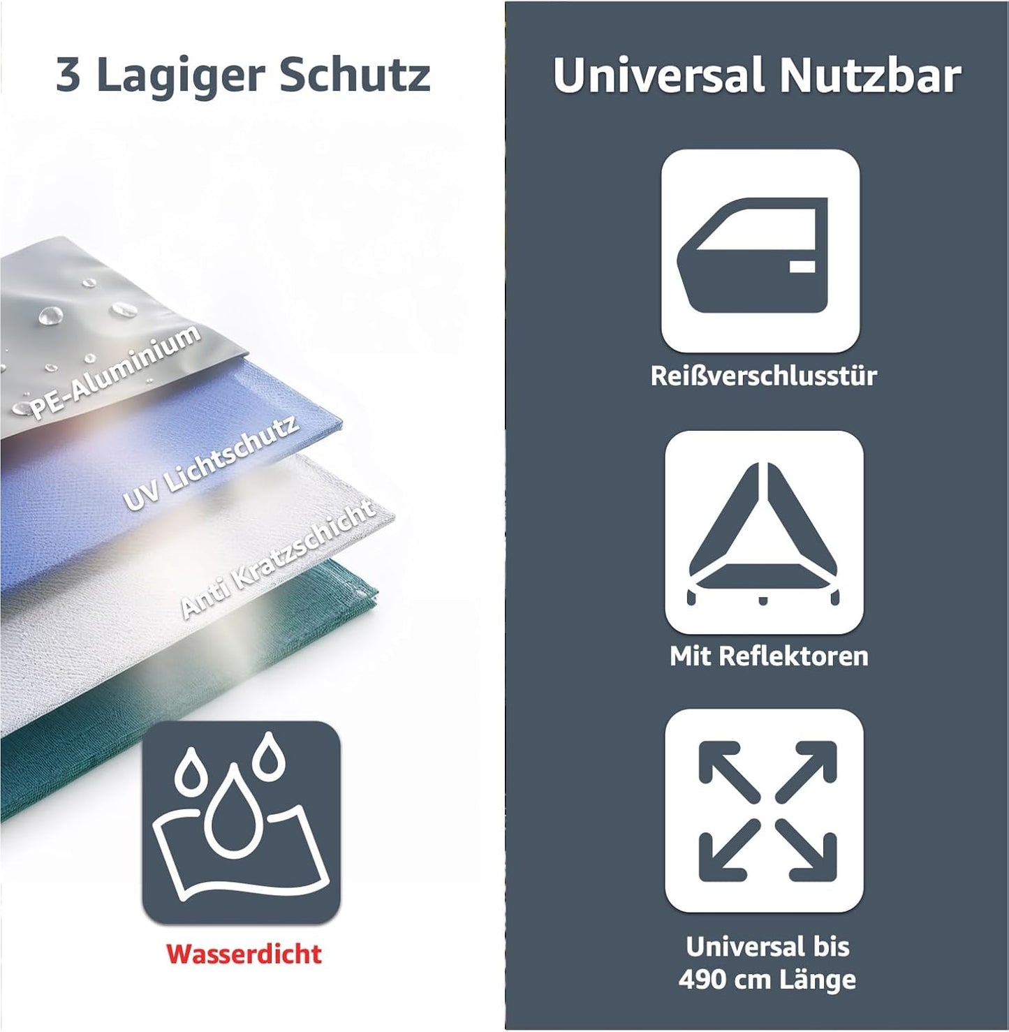 SUV-Autoabdeckung, 1x SUV (490x190x180cm)