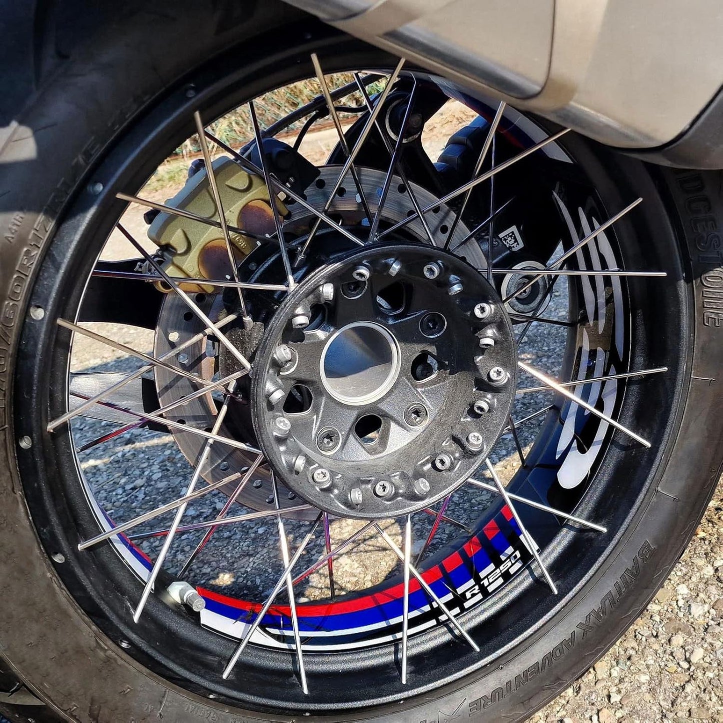 Motorrad-Aufkleber R 1250 GS Adventure Rallye 2022, Protezione cerchi 19' 17'