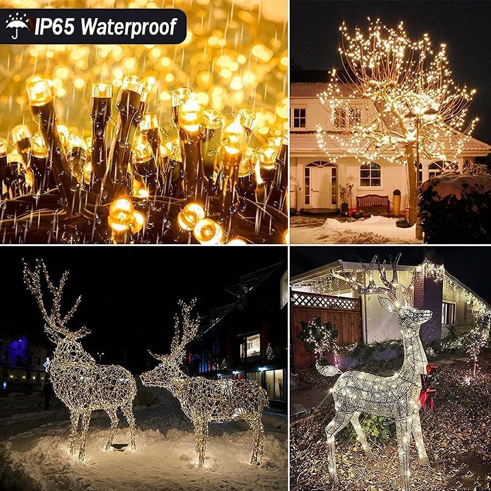 Weihnachtsbeleuchtung mit Fernbedienung, 35M|Warmweiss
