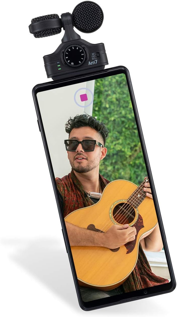 AM7 MS Stereo Mikrofon für Audioaufnahmen von mobilen Android-Geräten, Am7