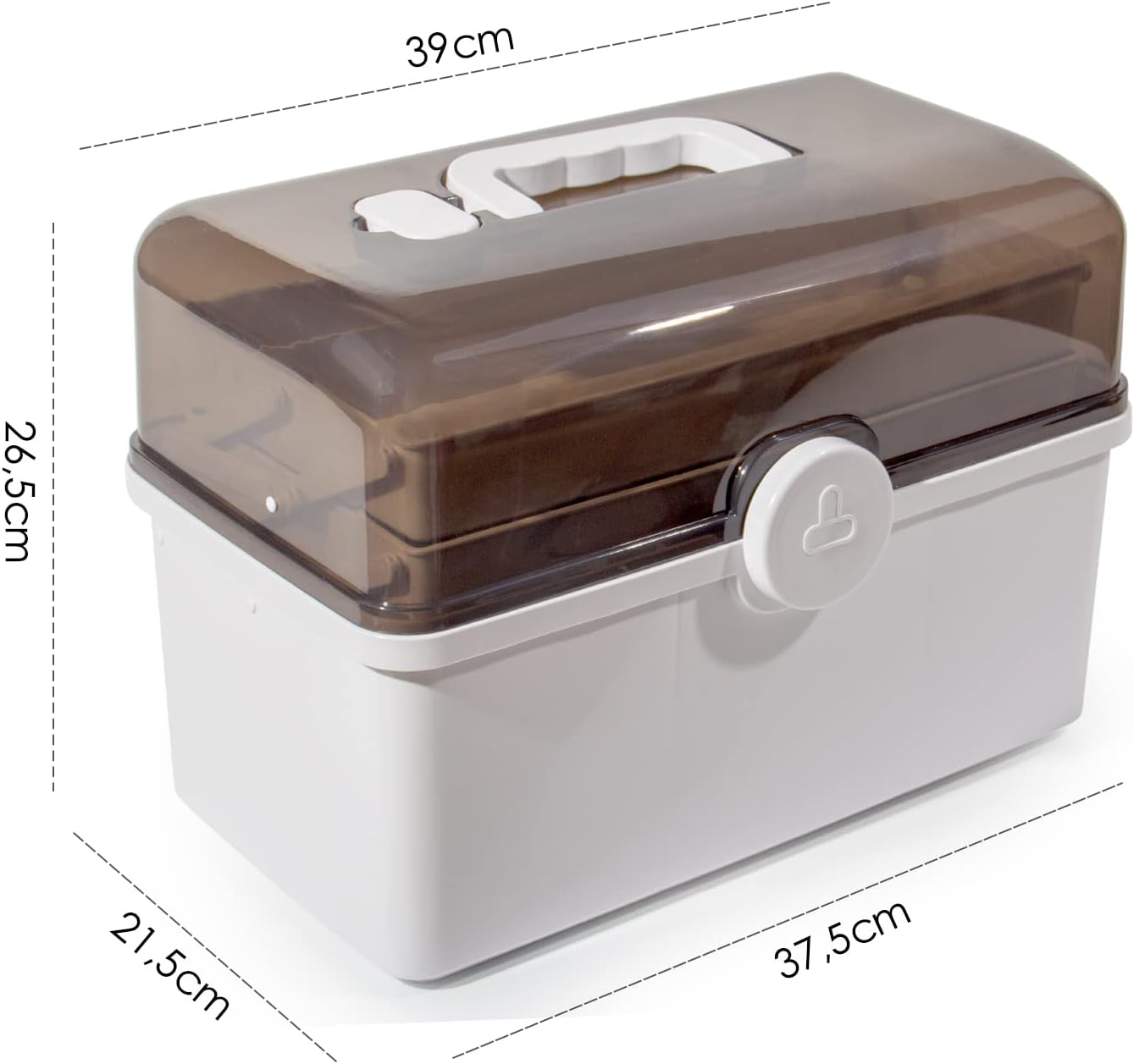 Medikamenten-Aufbewahrungsbox, Weiss-39cm