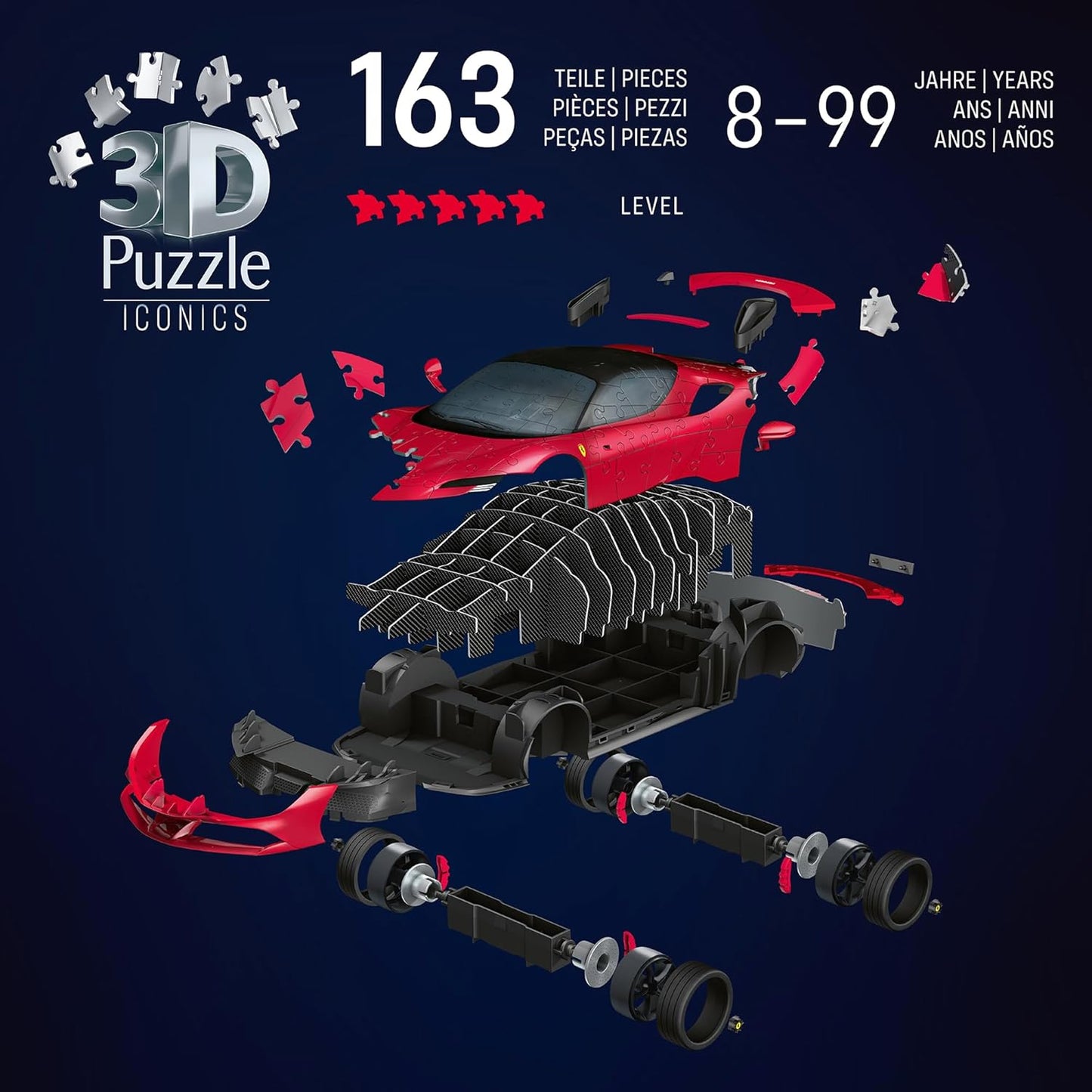 3D Puzzle Iconics: Ferrari SF90 Stradale, Iconics (Neuauflage)