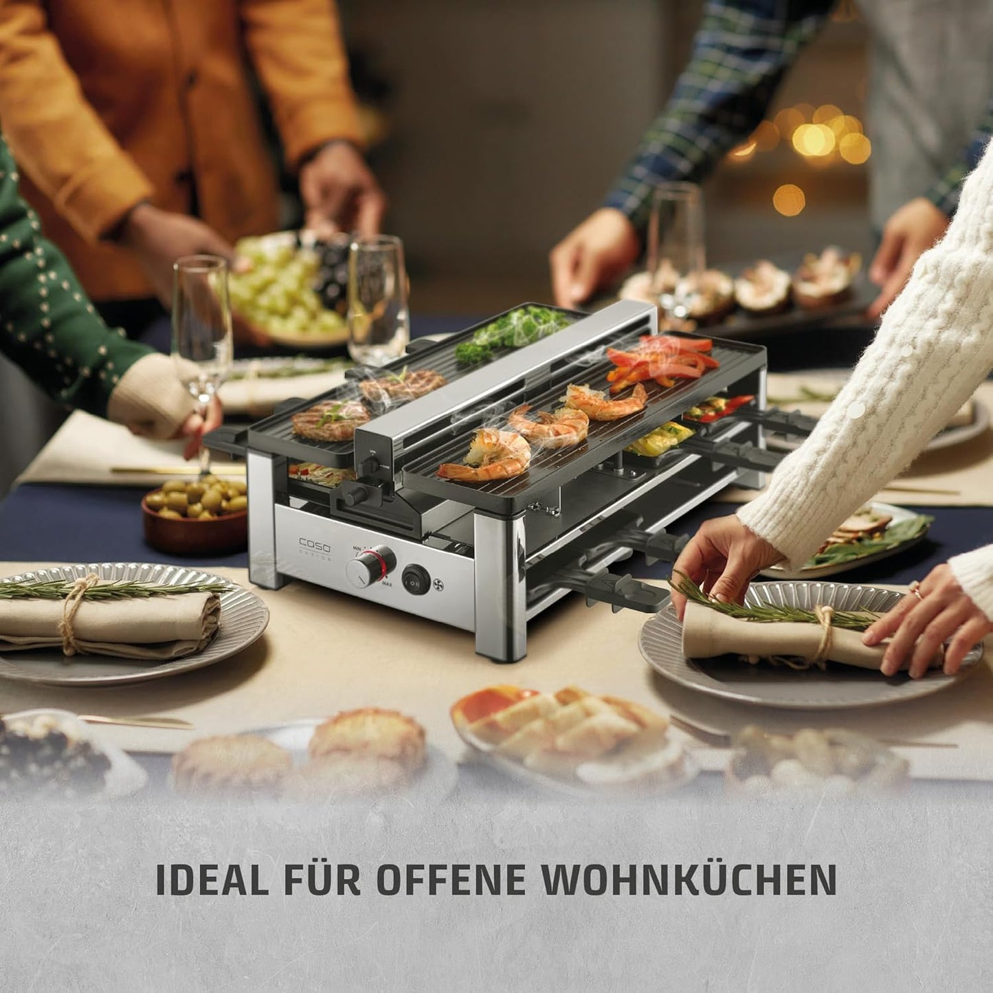 AirClean Raclettegrill mit Dunstabzug