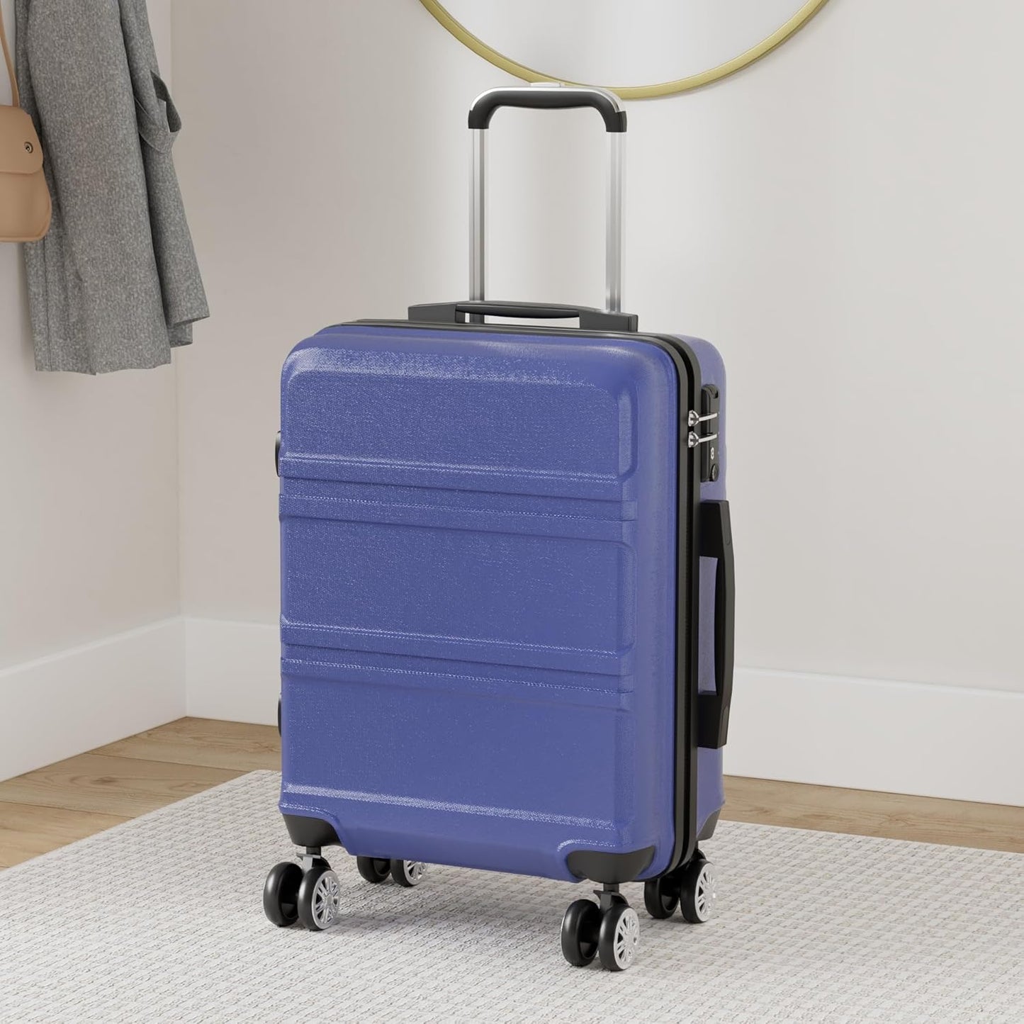 Reisekoffer Trolley L, L (65cm) Dunkelblau
