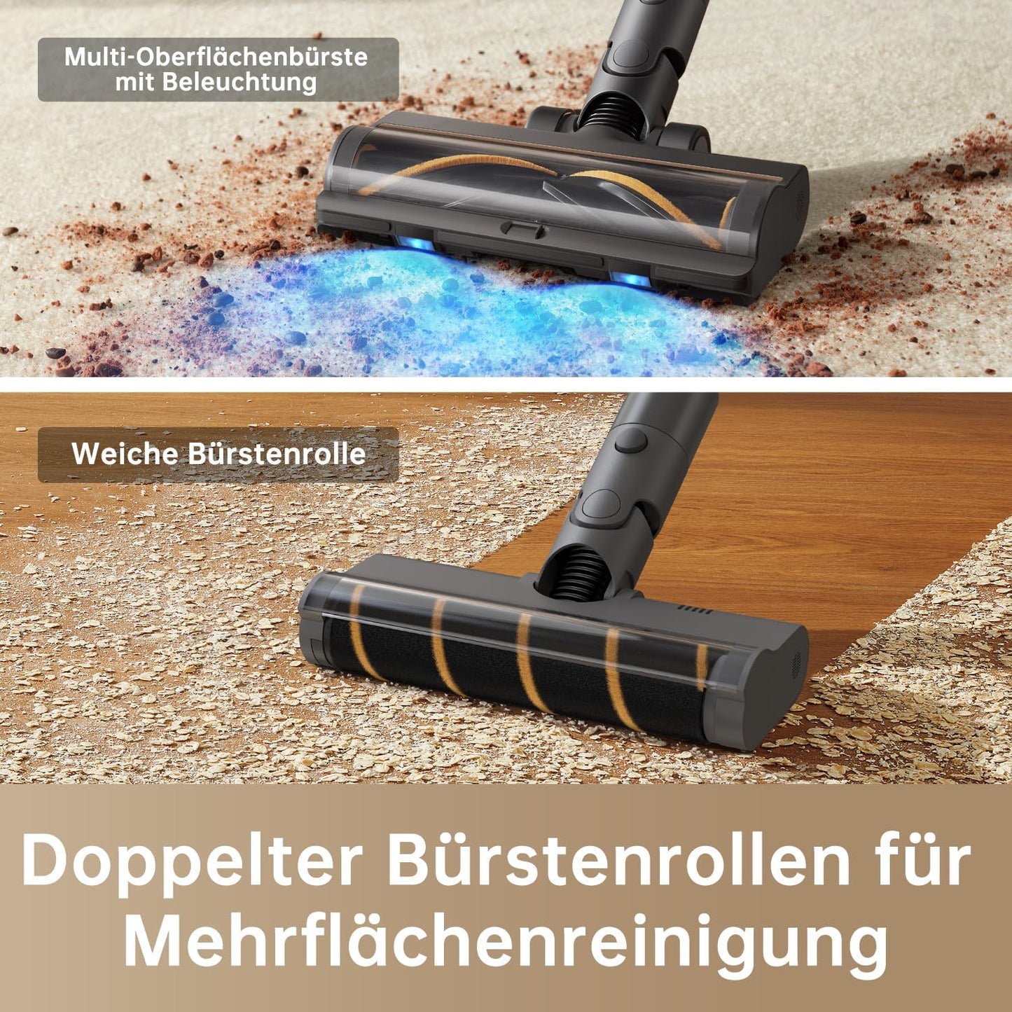 Kabelloser Akkustaubsauger R20 mit Schmutzerkennung, R20