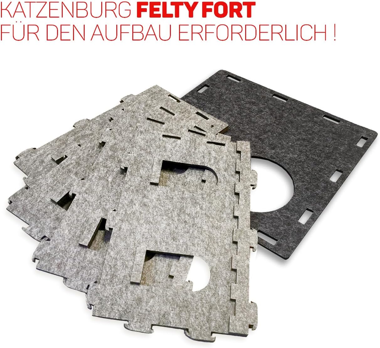 Etagen-Erweiterungsset für Katzenburg, Beige/Anthrazit Etagen-Anbauset