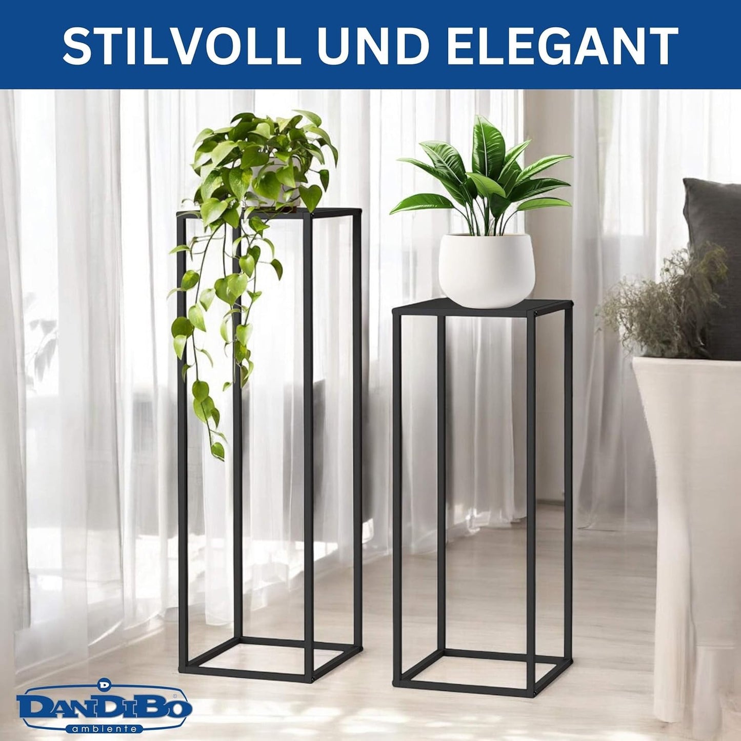 2er-Set Pflanzenständer, 80 cm und 100 cm (2 Stück)