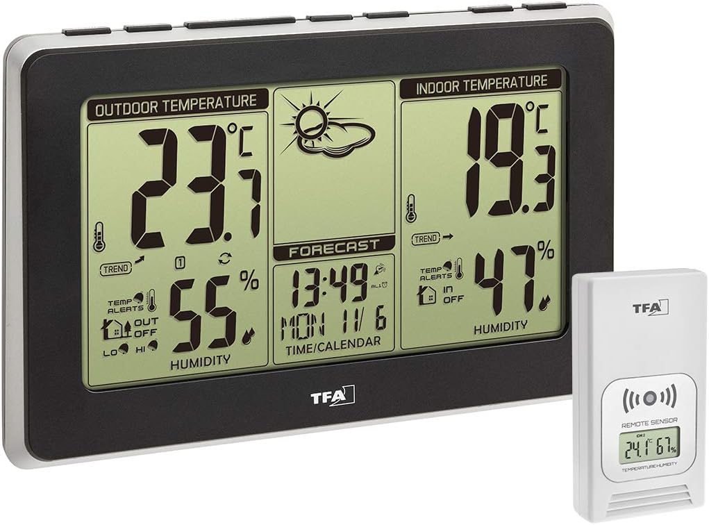 Mondo Funk-Wetterstation mit Aussensensor, Funkwetterstation