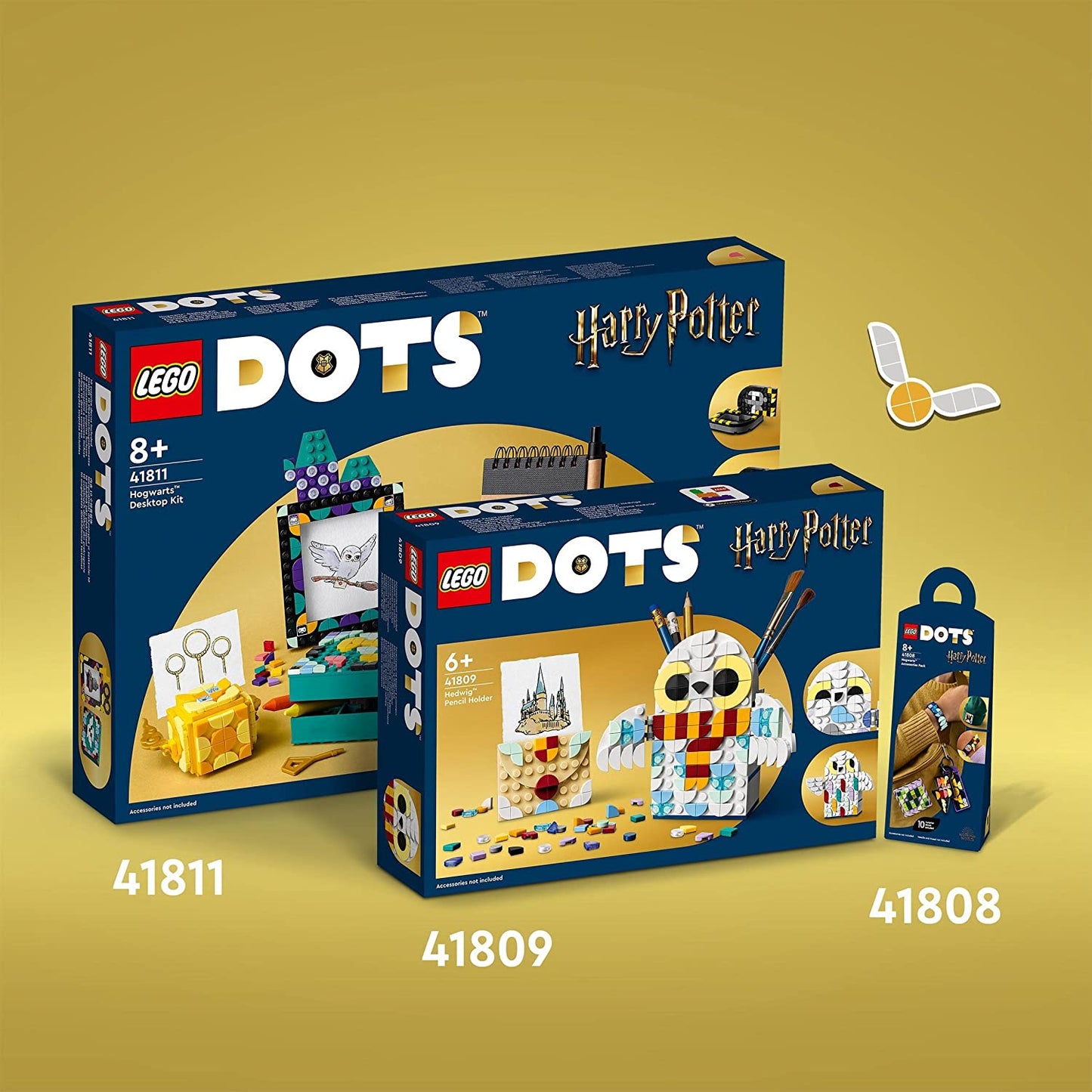 41811 DOTS Hogwarts Schreibtisch-Set, Konstruktionsspielzeug, Single