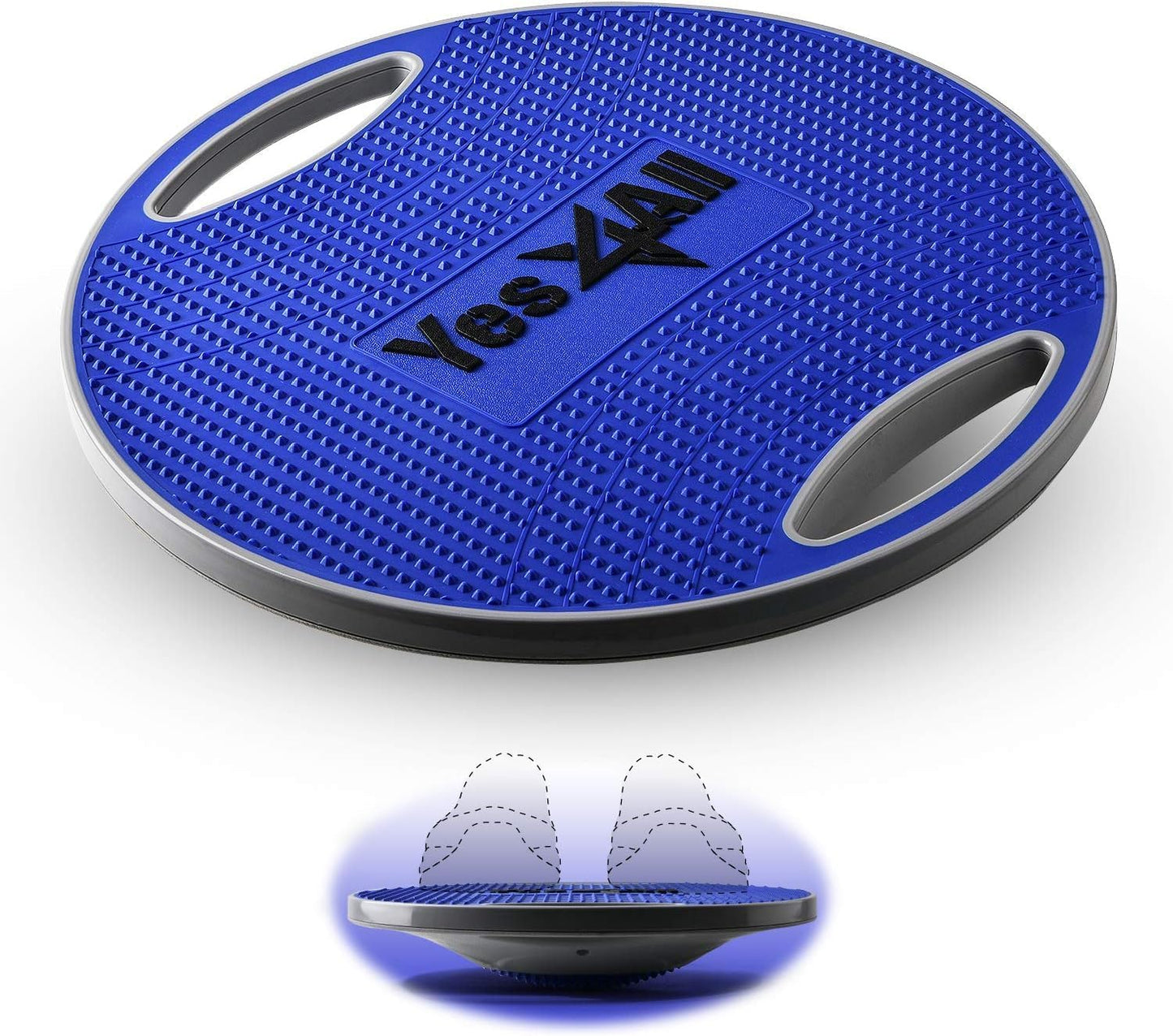 Balance-Board mit rutschfester Oberfläche, Kobanblau - Premium 41.5cm Kunststoff-Wackelbrett