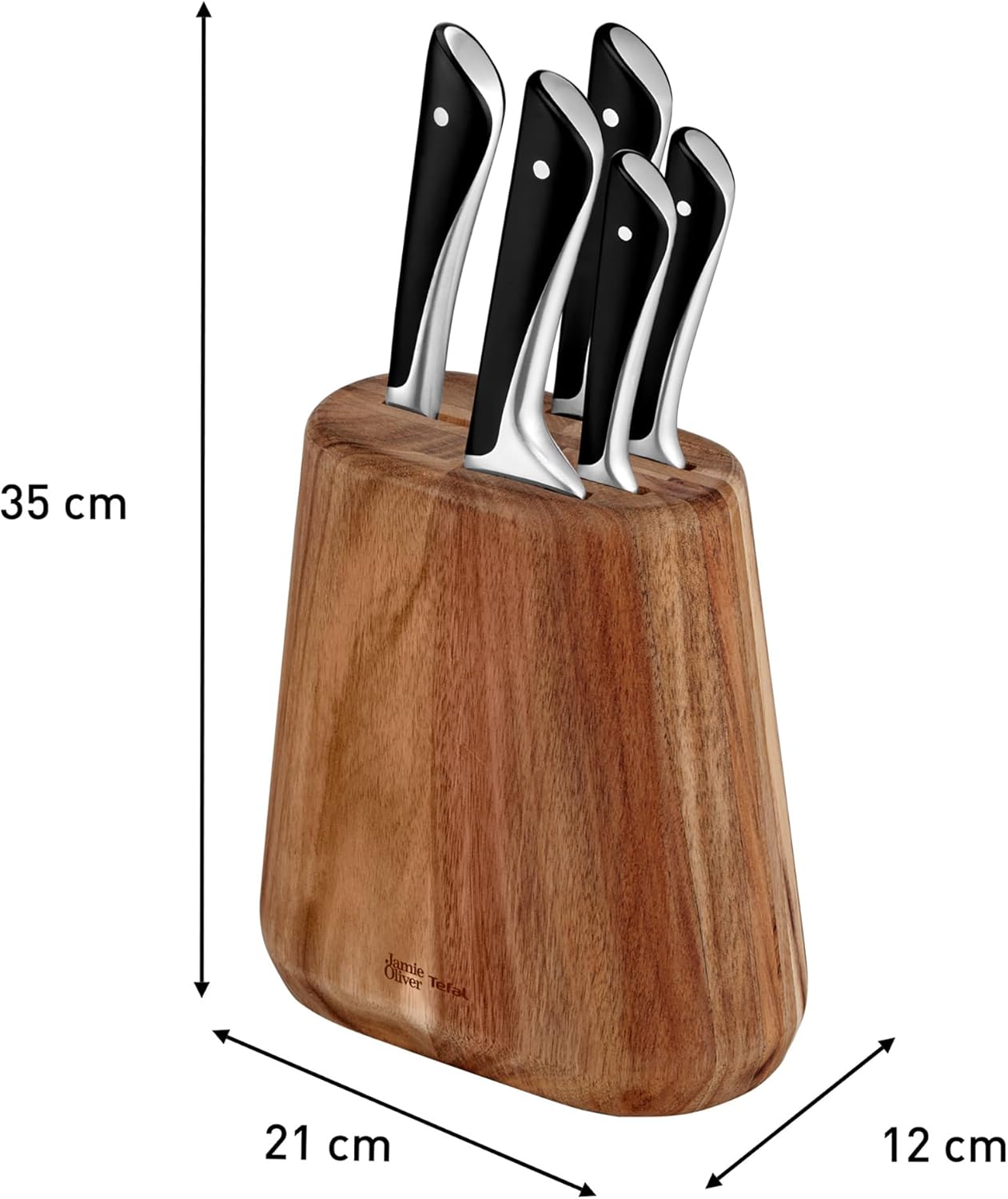 Messerblock mit 5-teiligem Messerset, Messerblock|6-teilig - Messerblock + 5 Messer