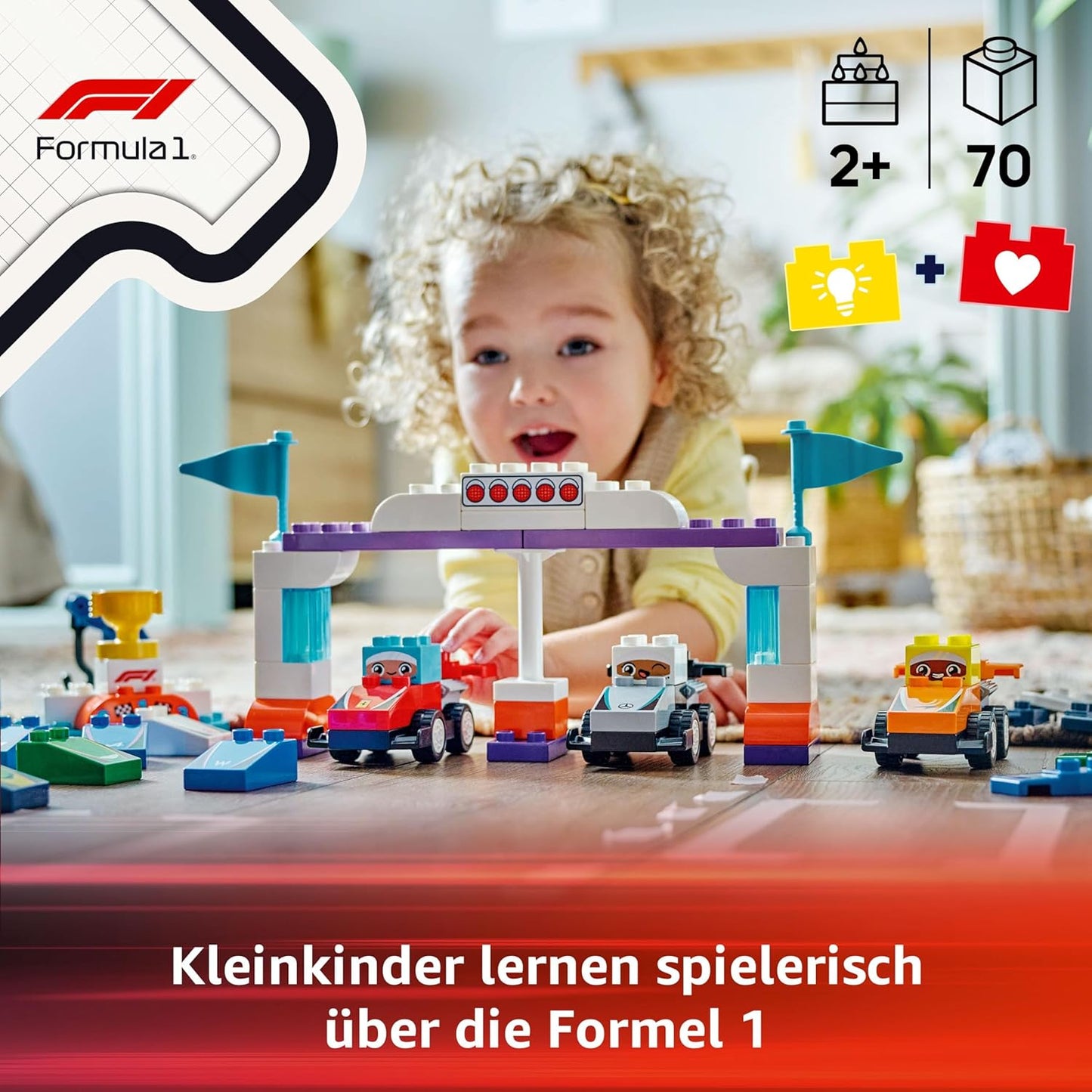 F1 Team Rennautos mit Rennfahrern