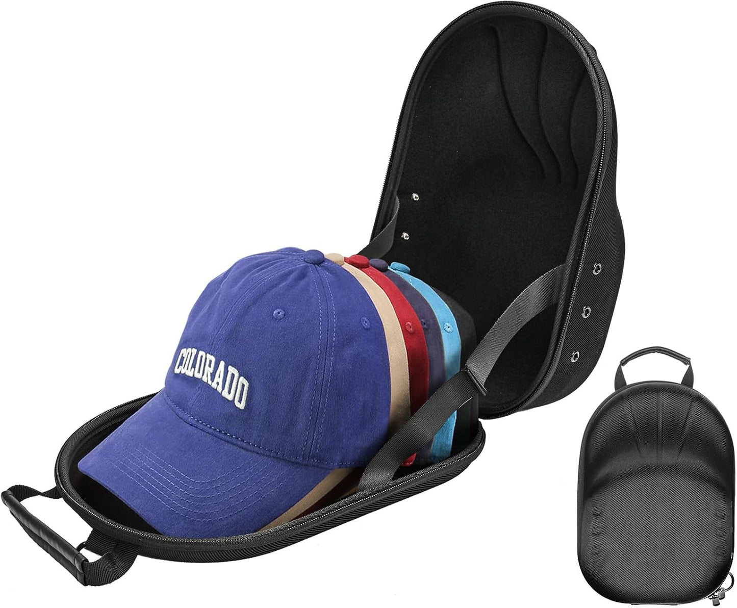 Aufbewahrungstasche für Baseball Caps, S Schwarz