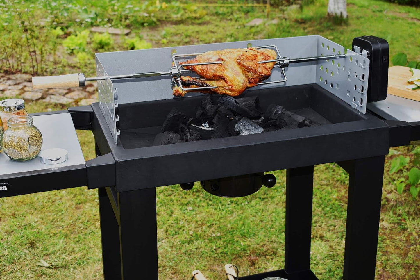 Grillspiess für Rotisserie