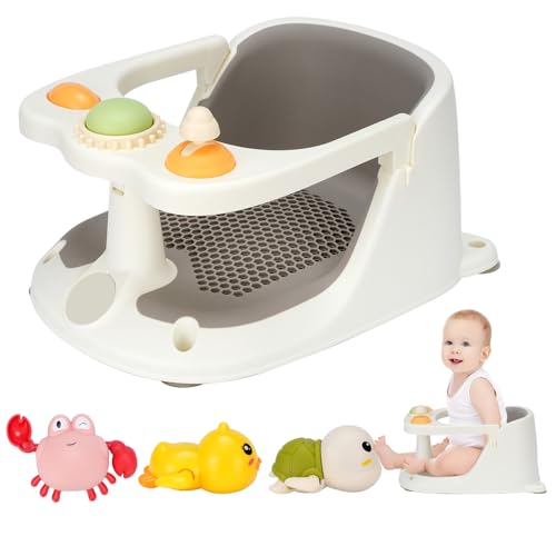 Baby-Badewannensitz mit Spielzeug, rutschfest