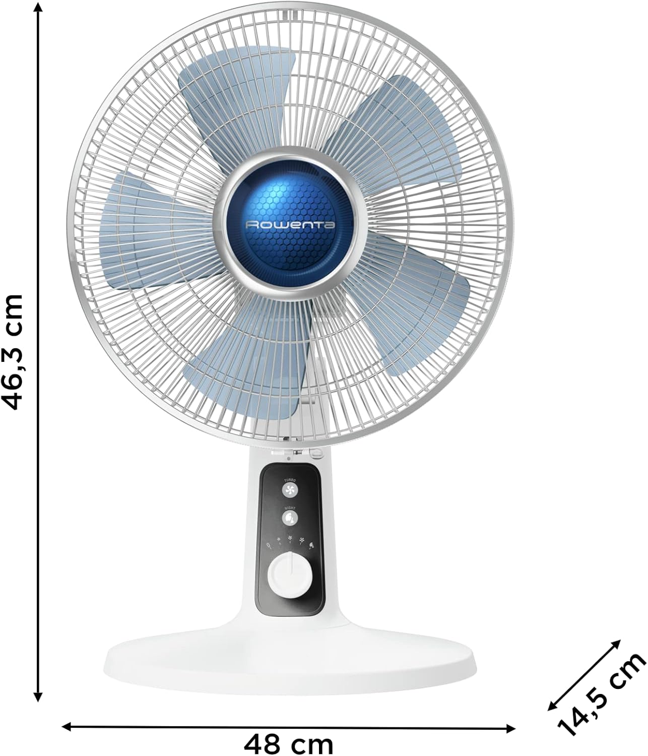 Tischventilator - VU2731 Turbo Silence Extreme+, Weiss/Schwarz