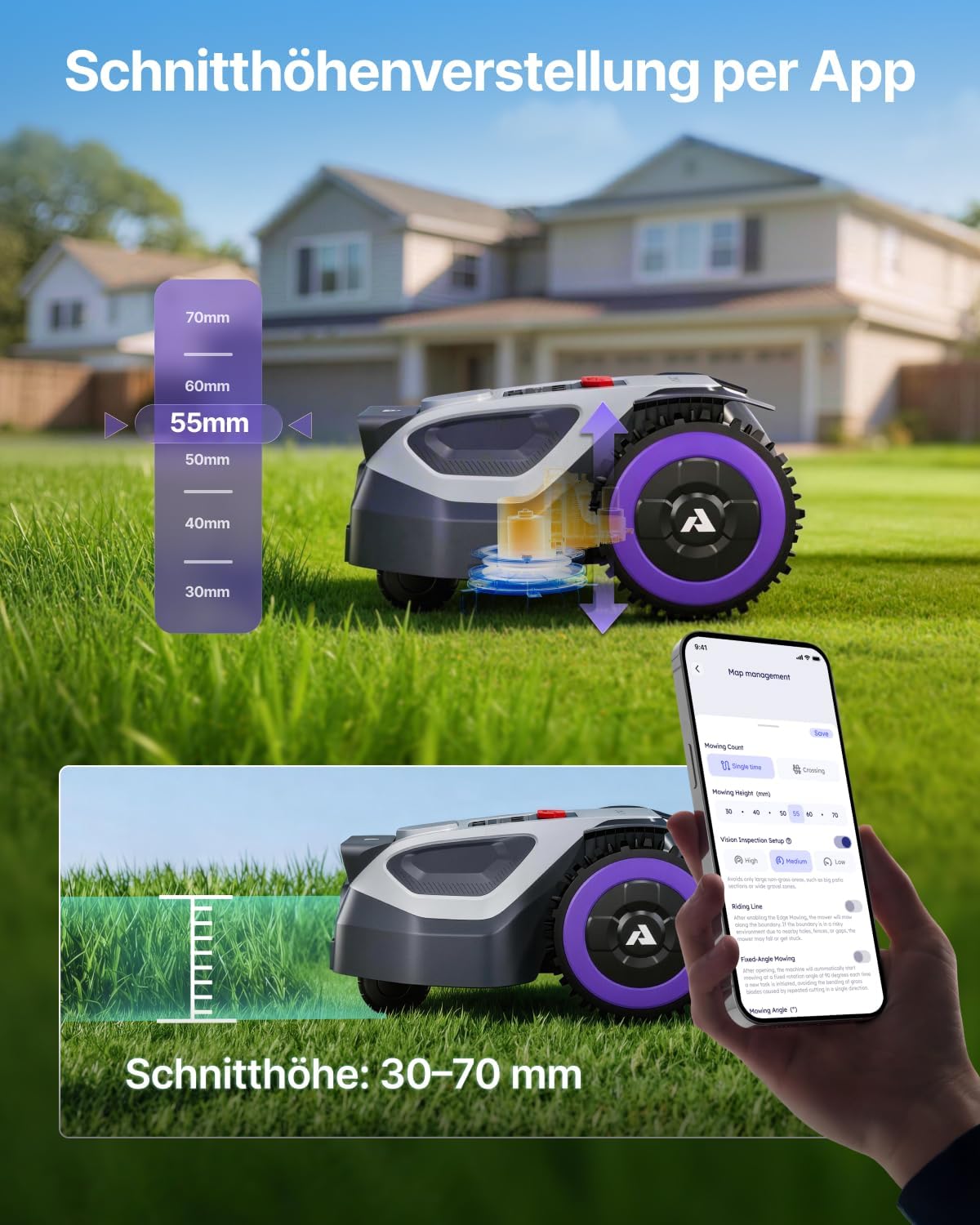 M5 Mähroboter mit KI-Navigation, M5 (Aktion)
