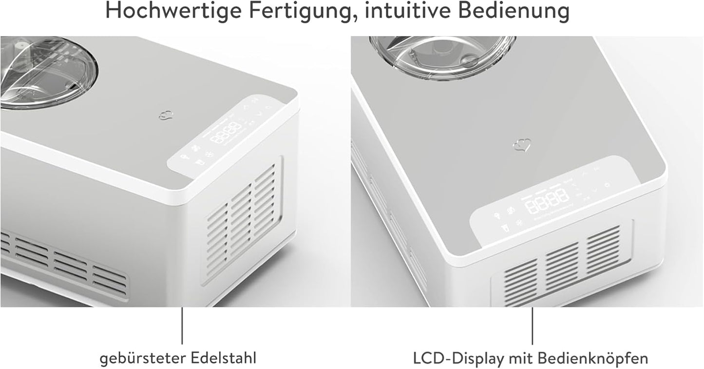 Eismaschine Elisa, Elisa + 2 Aufbewahrungsbehälter Mint