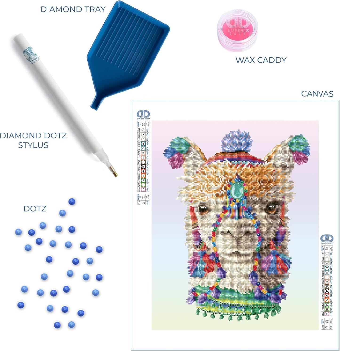 Diamond Painting Set Bohemian Alpaka